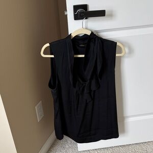 Elie Tahari Black Sleeveless Blouse